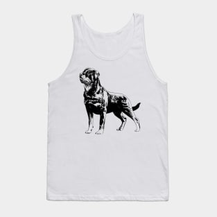 rottweiler portrait Tank Top